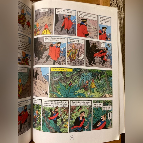 The Adventures of Tintin  - Prisoners of the Sun - Graphic Comic Book, Herge - Picture 14 of 17